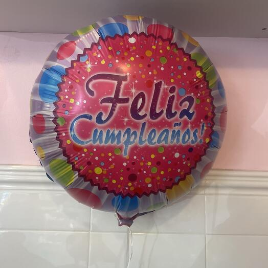 Globo feliz cumpleanos 45 cm