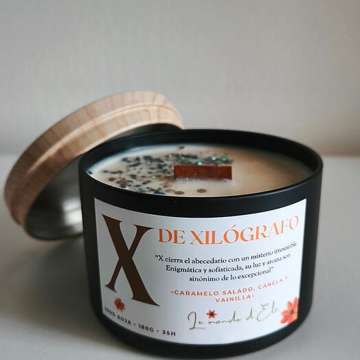 Vela aromatica X de Xilografo 180g