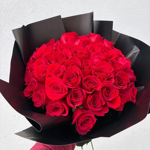 El Amor Infinito - ramo de 45 rosas de tallo largo-confesión de amor, romance,propuesta, regalo de aniversario