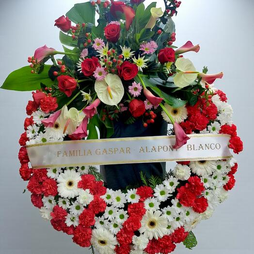 CORONA ROJA Y BLANCA