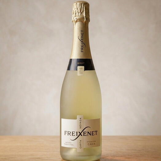 Botella de cava freixenet