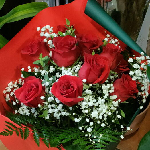 Ramo Clasico de  Rosas Rojas