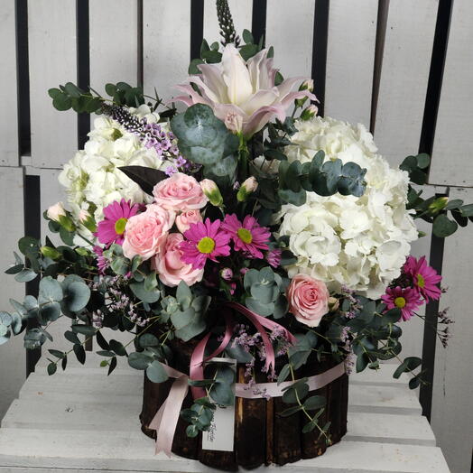 Cesta de flores Ainara