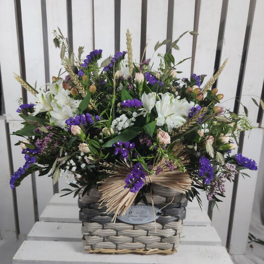 Cesta flores silvestre Ainara