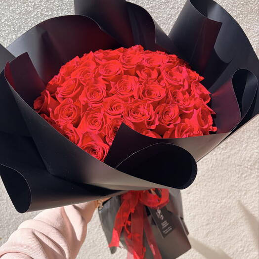 The Infinite Love - 45 long stem rose bouquet-love confession, romance,proposal, anniversary gift