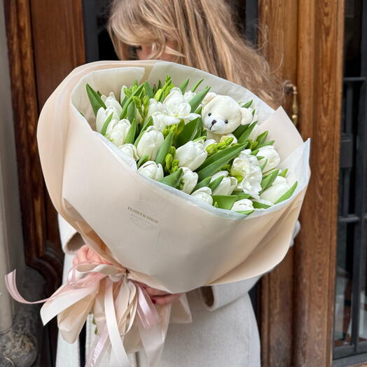 Baby Love - Bouquet con Osito