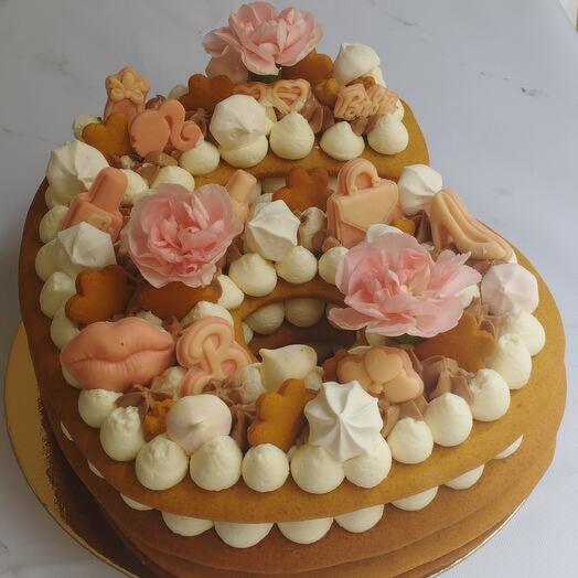 Pastel numero con decoracion pequena de chocolate para ninas