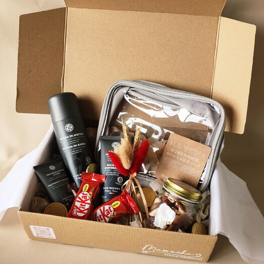 ROSTRO PREMIUM HOMBRE – Set de Cuidado Masculino con Cosmetica Yves Rocher y Chocolate Gourmet