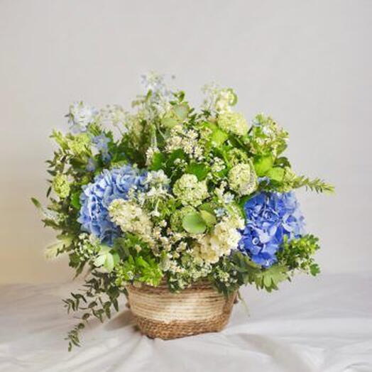 CESTON GRANDE CON FLORES DE TEMPORADA PREMIUM