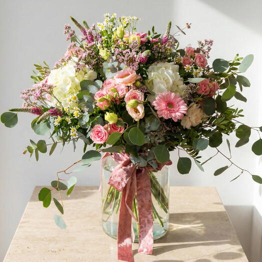 Bouquet Rosa de Temporada Encanto Rosado