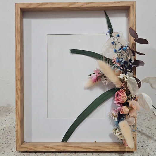 Portaretrato flores preservadas