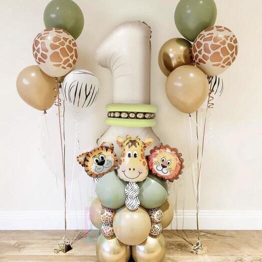 Conjunto de globos Selva para ninos