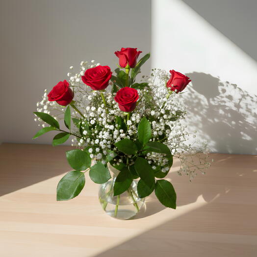 Ramo rosas en jarron