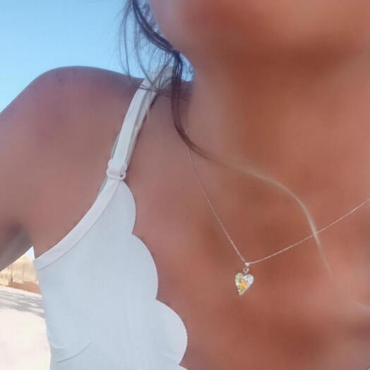 Pendentif KRYSTAL Cuore argent