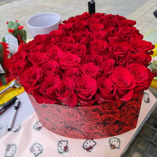 Corazon 30 rosas
