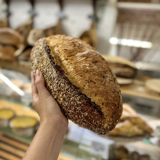 Pan de cereales y masa madre