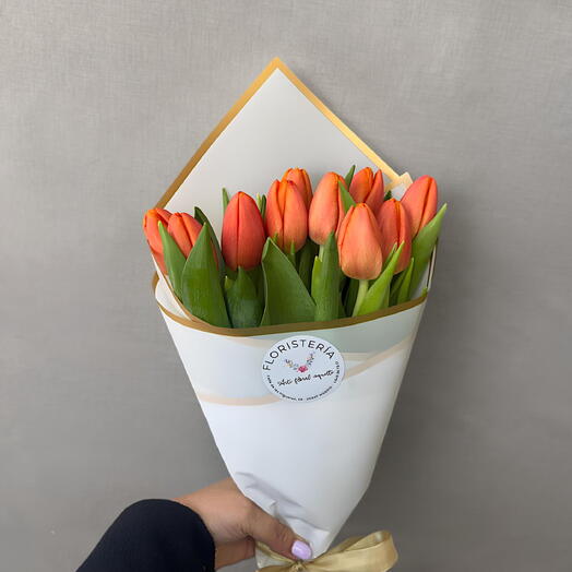 Orange tulips
