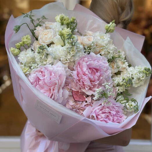 Aromatic peony bouquet