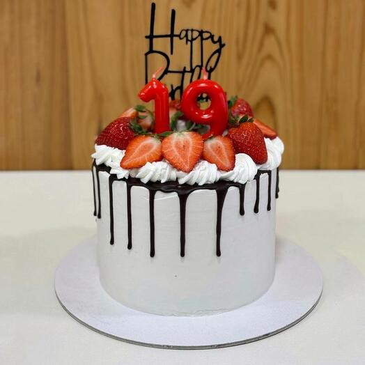 Tarta Fresas con Chocolate (10/12 raciones)