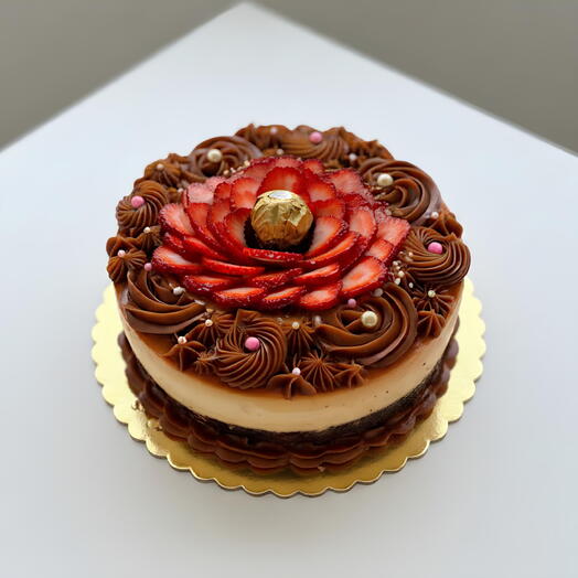 Chocoflan sweet round