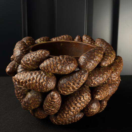 Maceta ceramica pina marron de ARAIK GALSTYAN