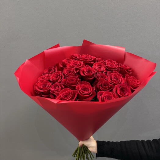Bouquet of 25 red roses