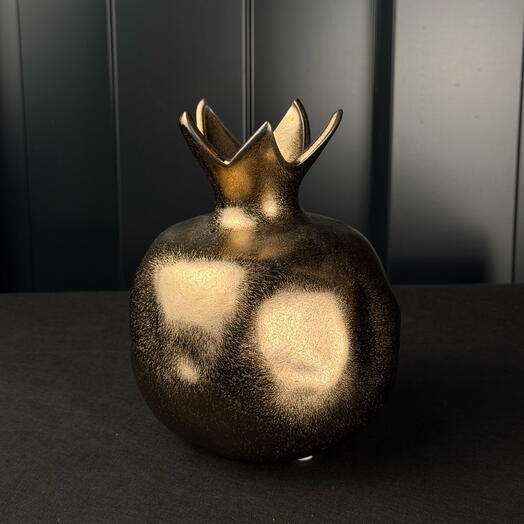 Jarrón cerámico de granada en cobre de ARAIK GALSTYAN