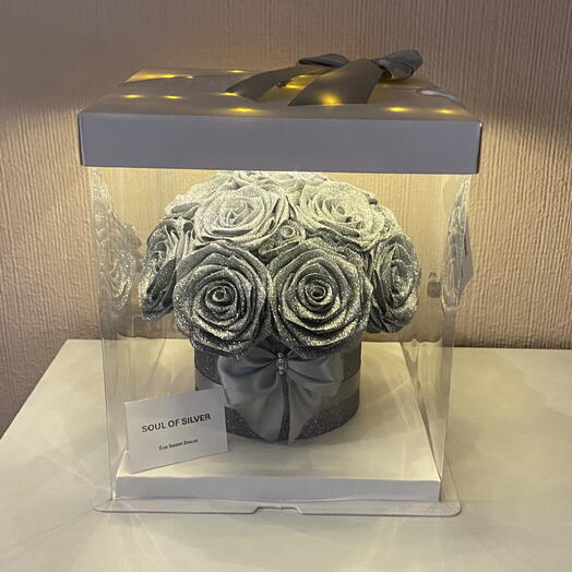 Soul of Silver caja de rosa eterna