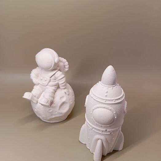 Figuras decorativas "Astronauta   Cohete"