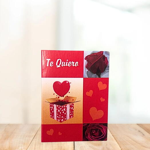 Mini tarjeta te quiero