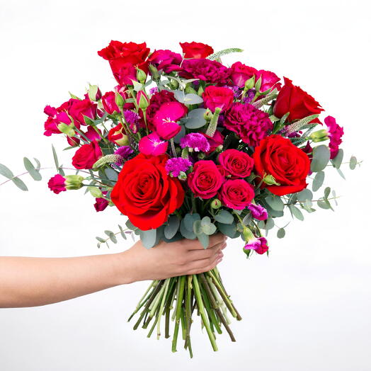 💜 Ramo de flores fucsia