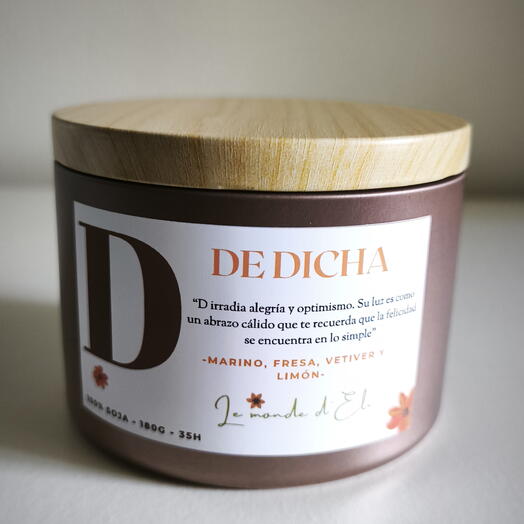 Vela aromatica D de Dicha 180g