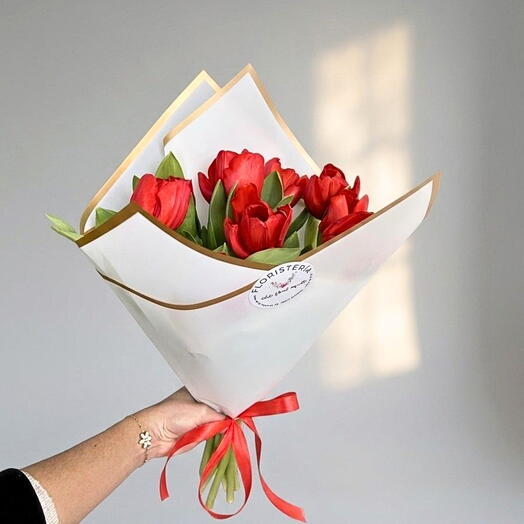 Ramo tulipanes rojos