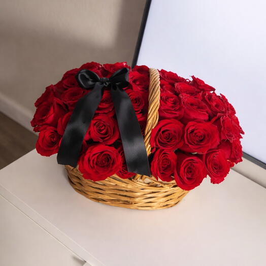 Basket of 50 roses