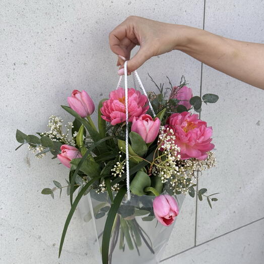 Pink Peony in a Bag Mother s Day