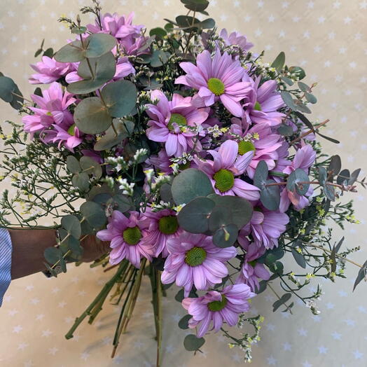 Bouquet de marguerites roses