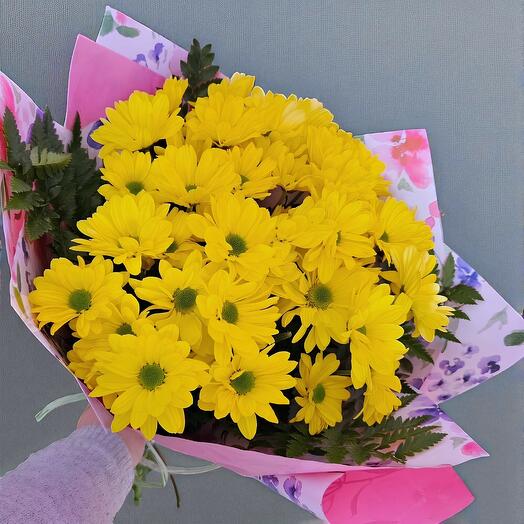 Ramo de  margaritas amarillas