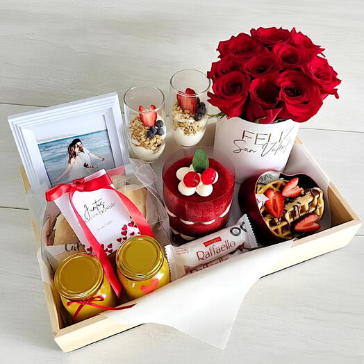 BBANDEJA FOTO Y ROSAS PREMIUM