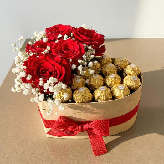 Caja floral bombon