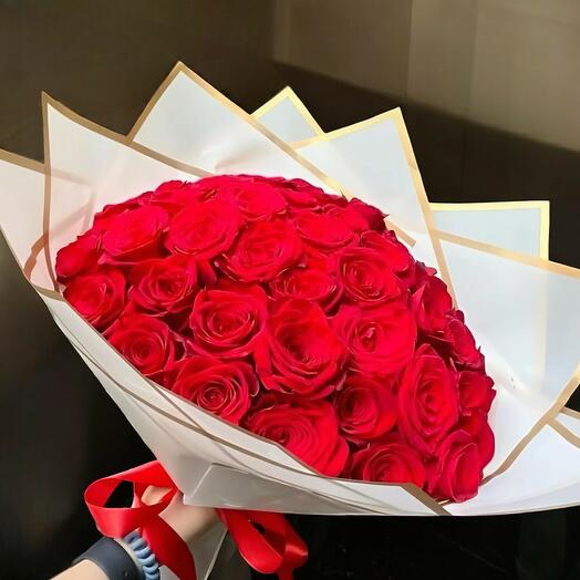 Ramo Clasico de 50 Rosas Rojas