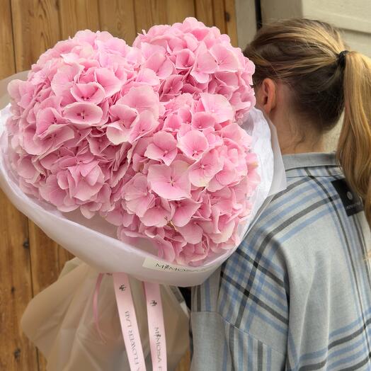 Corazon de hortensias