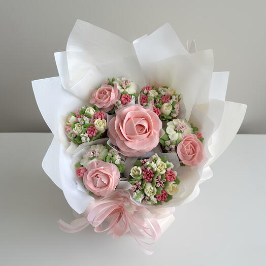 BouqCake Cotton Roses