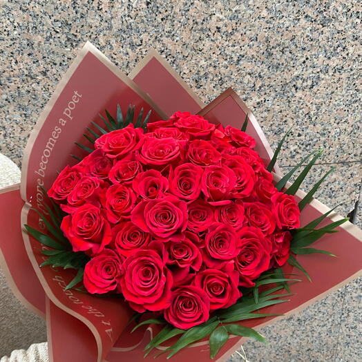 Ramo de 30 rosas rojas