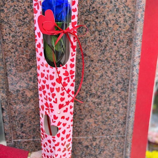 Rosa Azul Preservada Individual