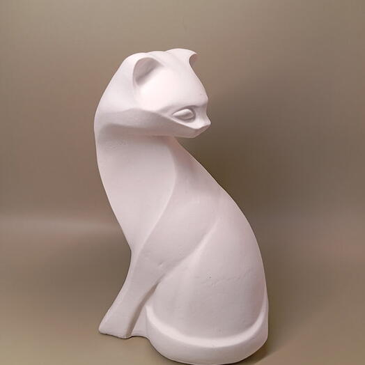 Figura decorativa blanco "Silueta gato"