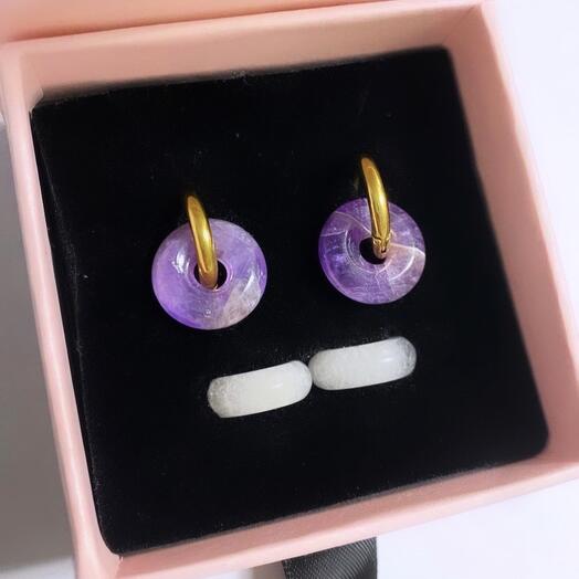 Pack de pendientes AMATISTA+ CUARZO BLANCO