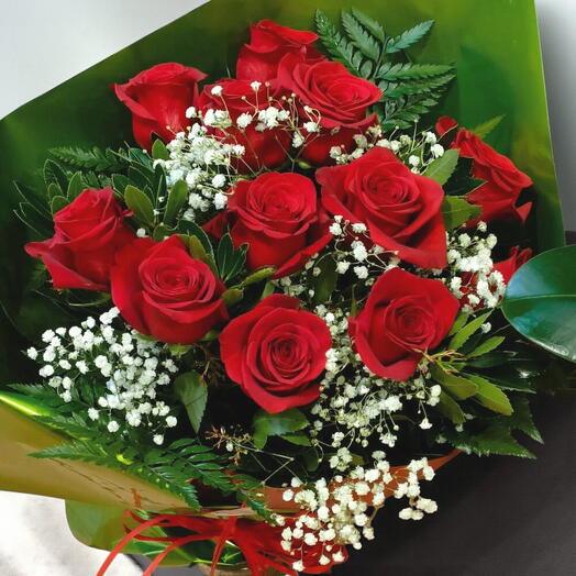 Ramo Clasico de 6 Rosas Rojas