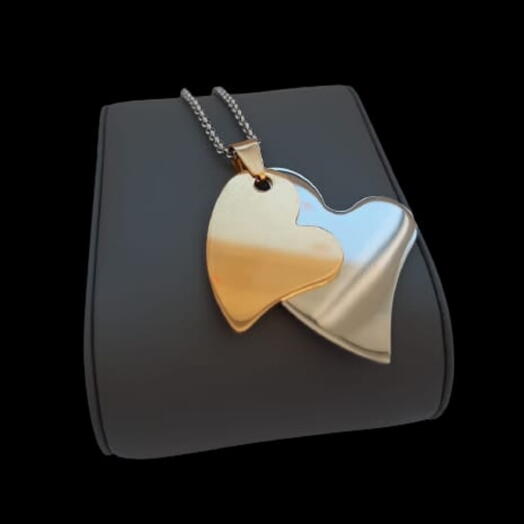 Colgante DUO HEARTS