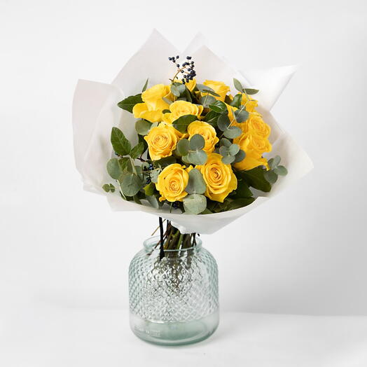 Rosas Amarillas (NO INCLUYE JARRON)