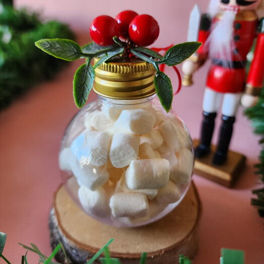 Colgante esfera rellena nubes